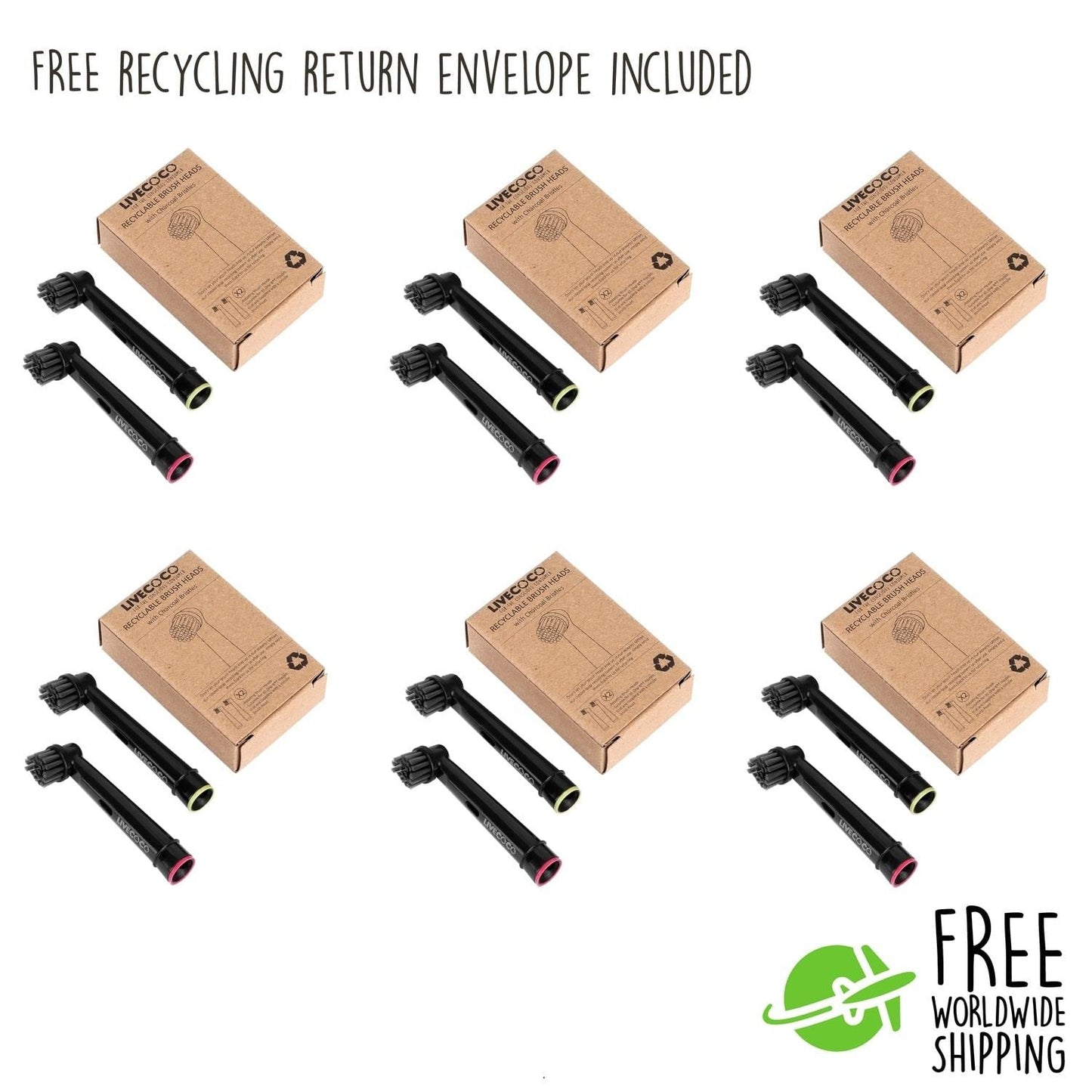 Recyclable Brush Heads-Oral-B/Braun* Compatible - Sustainable-5