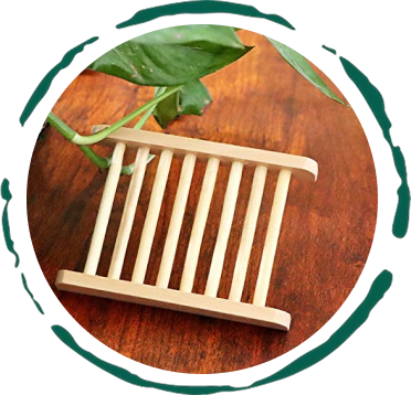 4-Pack Bamboo Soap Dish-1