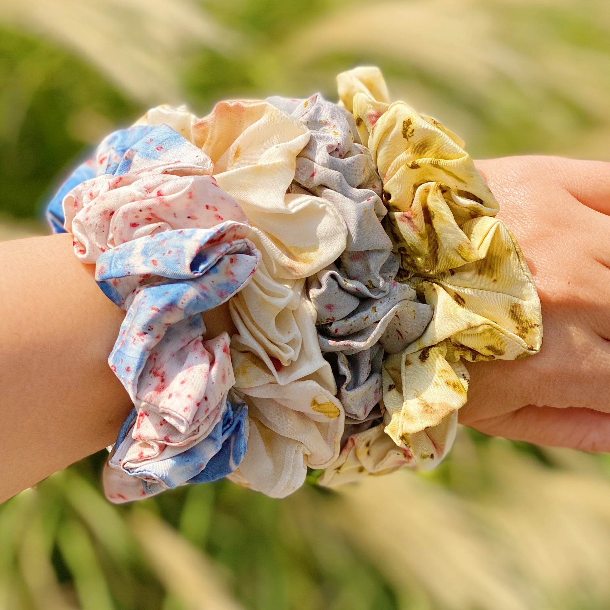 Sustainable Natural Dye Art Hair Scrunch-2
