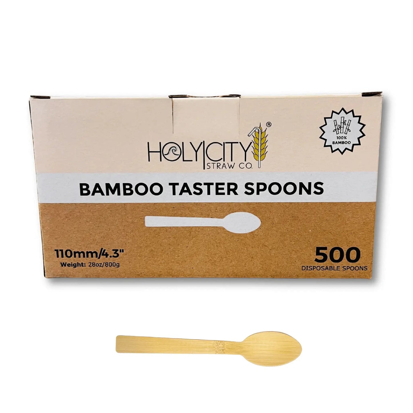 4.3" Bamboo Taster Spoons-0