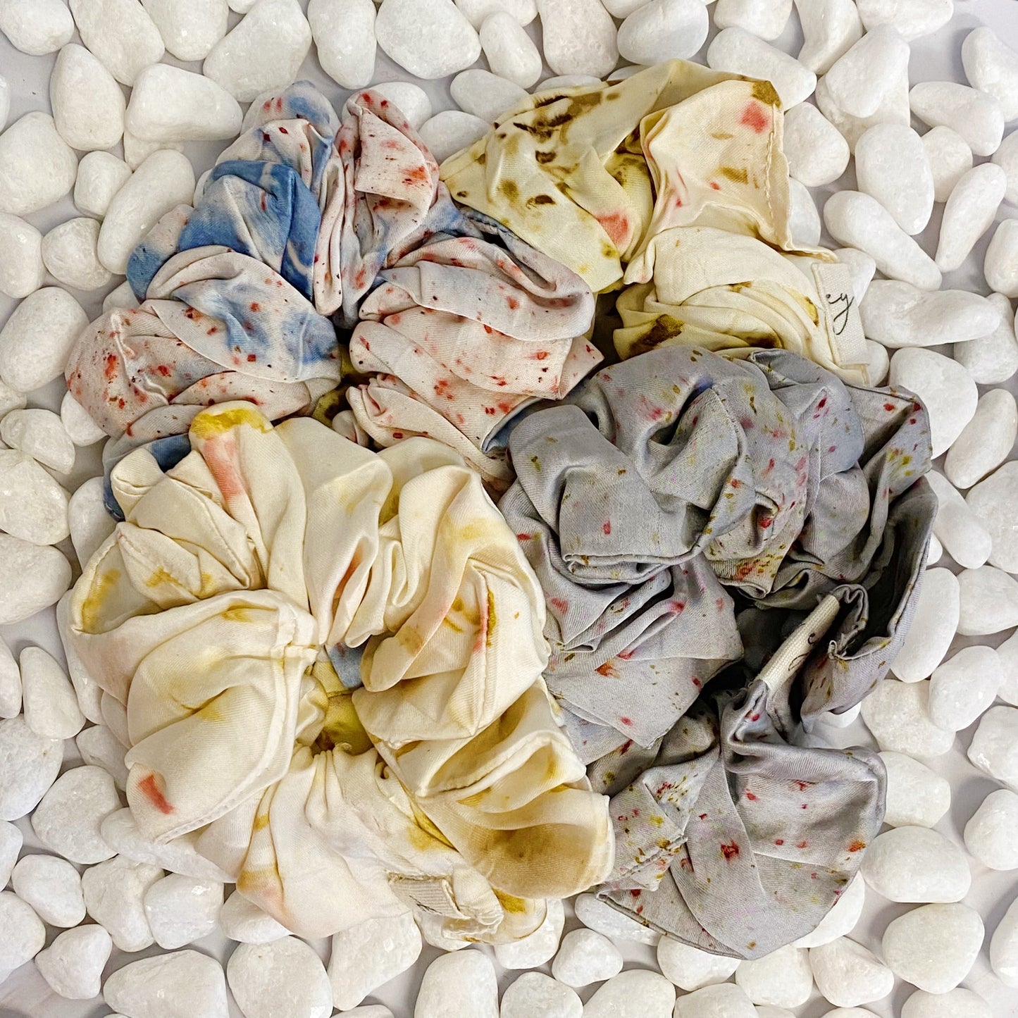Sustainable Natural Dye Art Hair Scrunch-3
