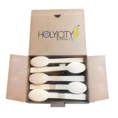 4.3" Bamboo Taster Spoons-4