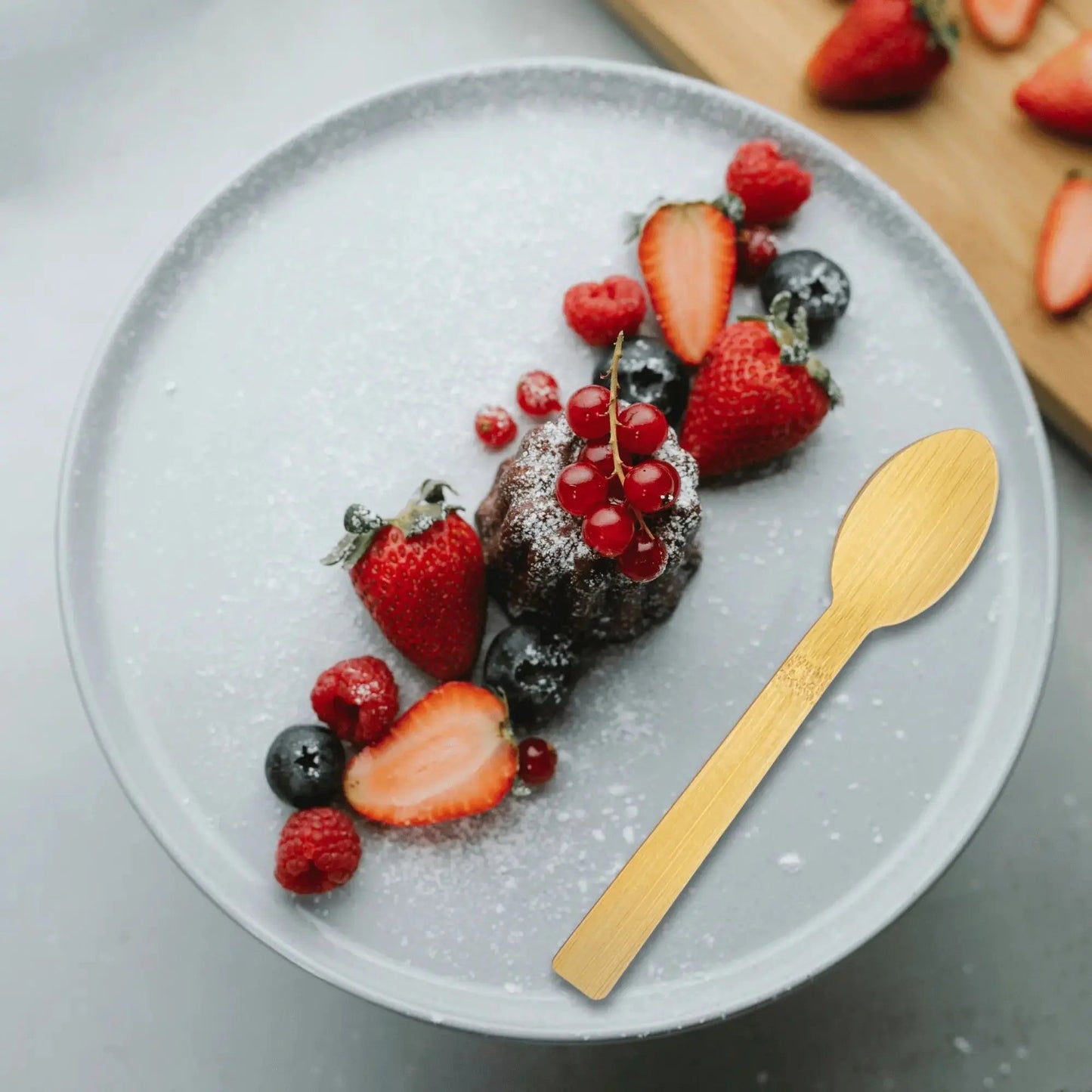 5.5" Bamboo Dessert Spoons-2