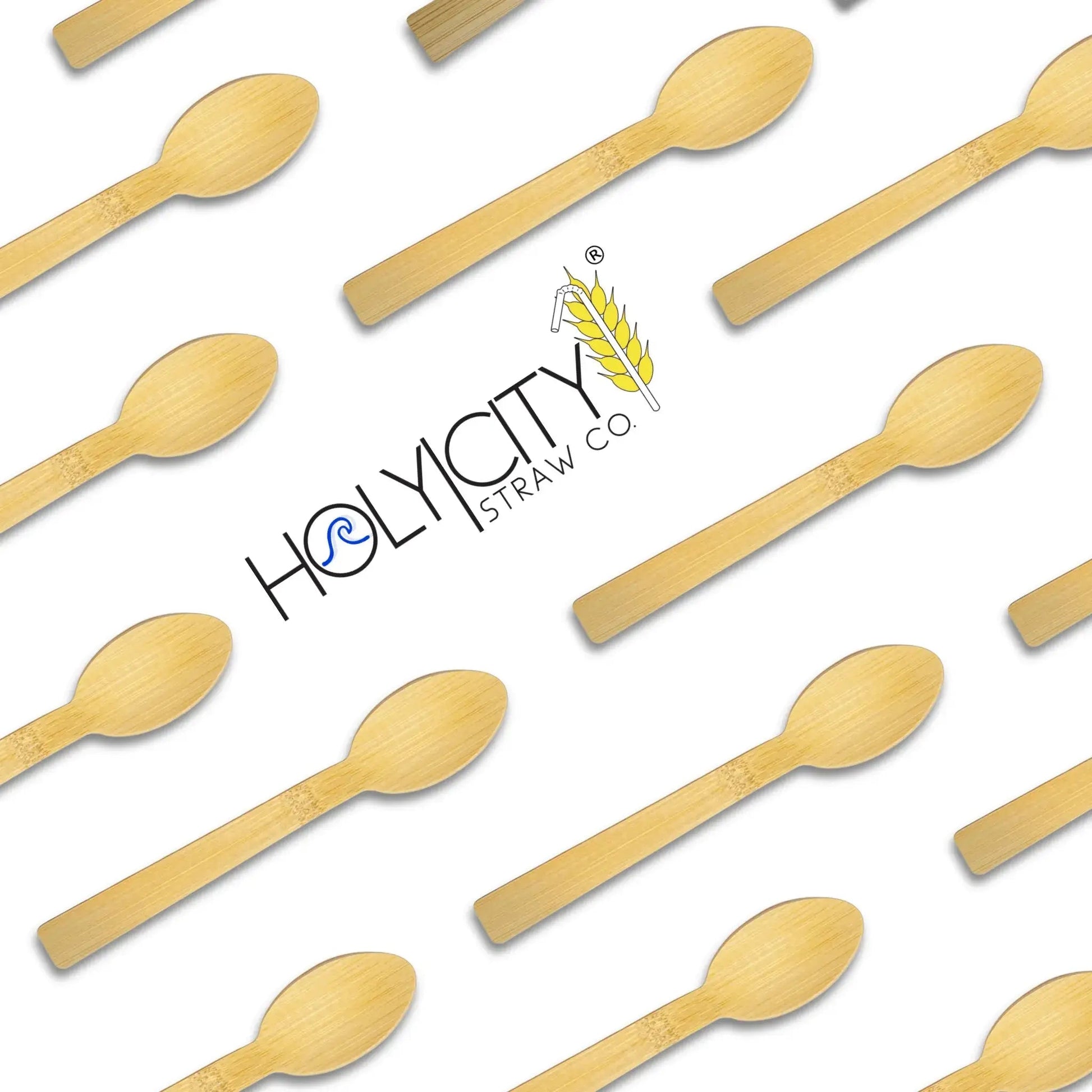 5.5" Bamboo Dessert Spoons-3