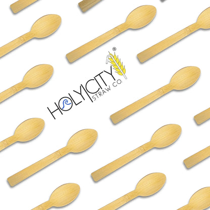 5.5" Bamboo Dessert Spoons-3