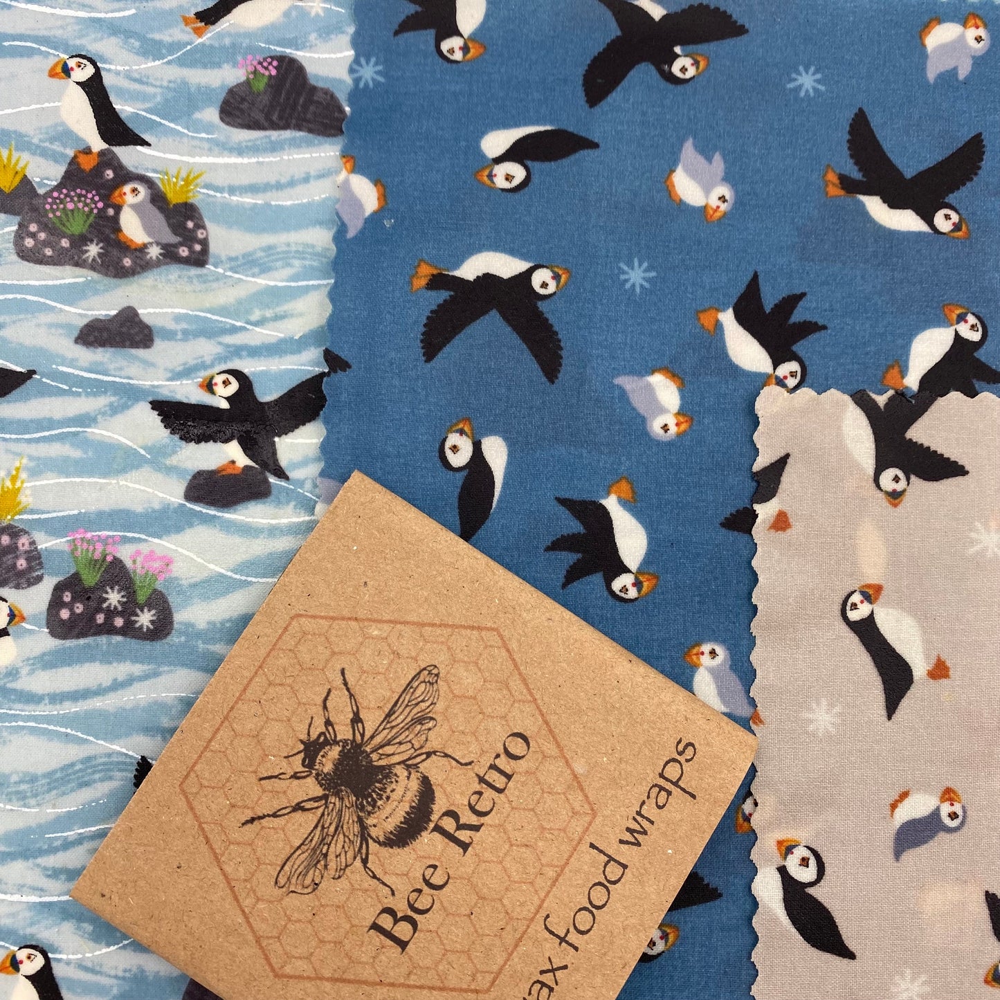 Cornish Puffin Eco Friendly Beeswax Food Wrap-4