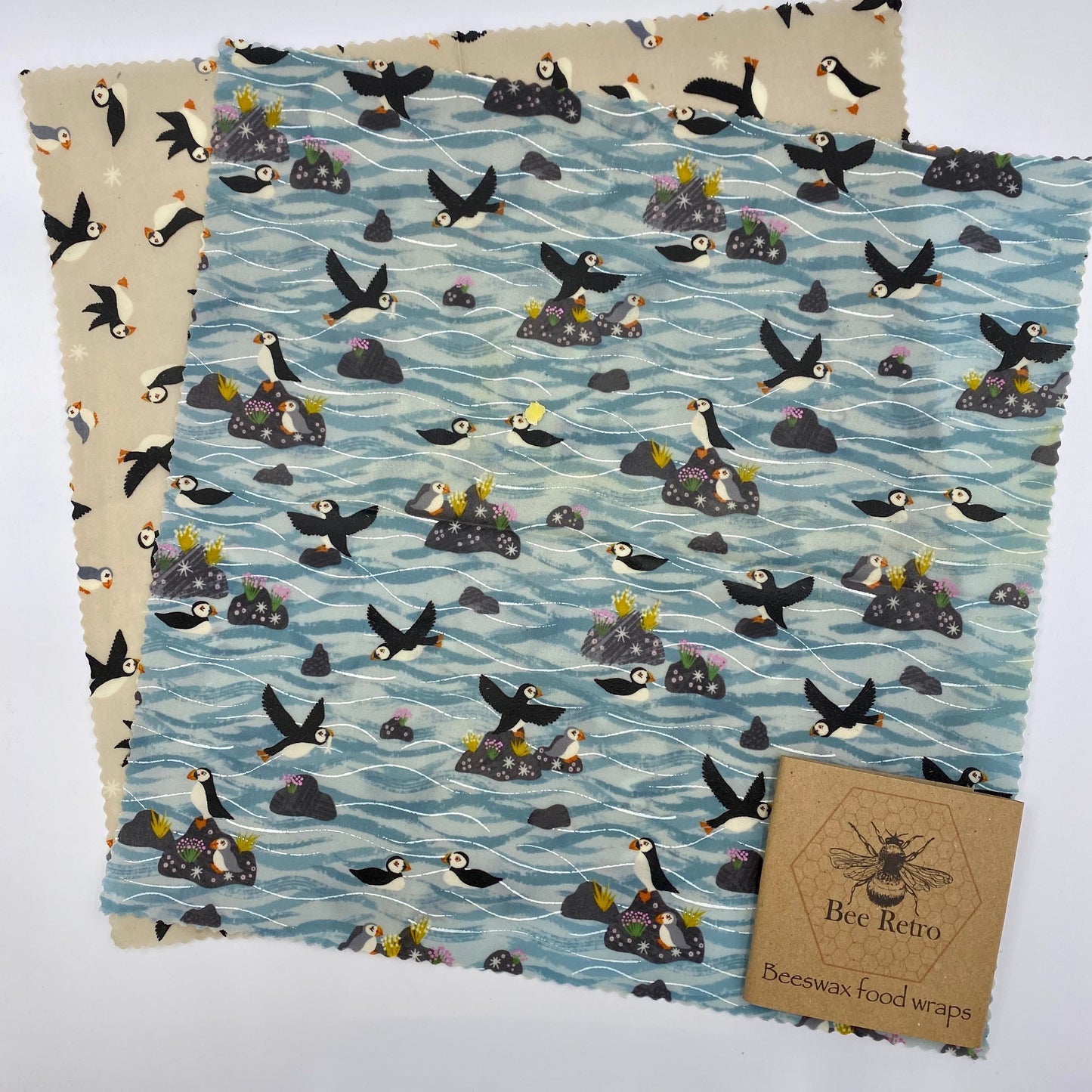 Cornish Puffin Eco Friendly Beeswax Food Wrap-3