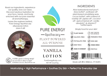 Natural All Purpose Lotion 2 oz (Vanilla)-2