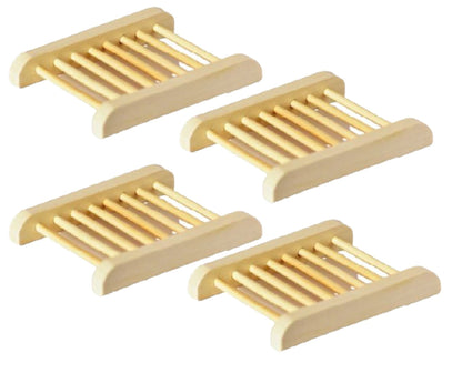 4-Pack Bamboo Soap Dish-0
