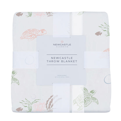 Turtles Bamboo Muslin Throw Blanket-0