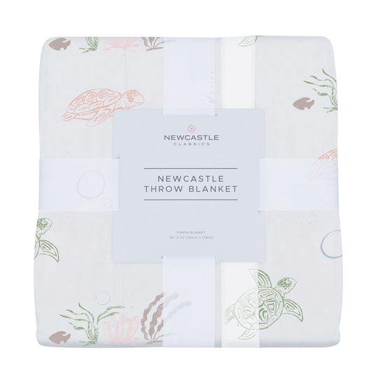 Turtles Bamboo Muslin Throw Blanket-0