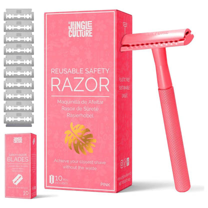 2023 Edition Jungle Culture Safety Razors | Includes 10x Razor Blades-12